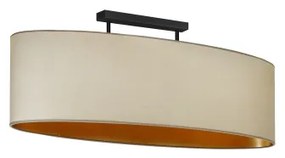 Duolla - Lampadario a plafone OVAL VEGAN 2xE27/15W/230V beige