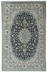 Nain Tappeto persiano 220 x 340 Blu (Iran) Annodato A Mano
