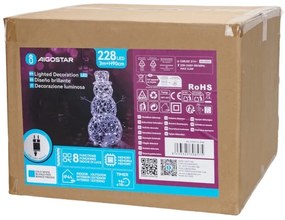 Aigostar-LED Decorazione natalizia da esterno LED/3,6W/31/230V 6500K 90cm IP44 Pupazzo di neve