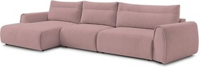 Divano angolare in rosa chiaro Aden – Bobochic Paris