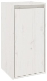 Pensili 2 pz bianchi 30x30x60 cm in legno massello di pino