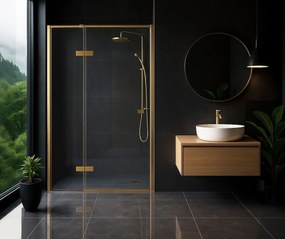 Porta doccia Rea Atlas 80 Brush Gold