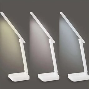 LED Lampada da tavolo ricaricabile dimmerabile LED/5W/3,7V 3000K/4000K/6500K 800mAh bianco