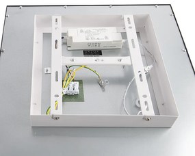 Plafoniera moderna nera con LED integrato 40 cm - Liv