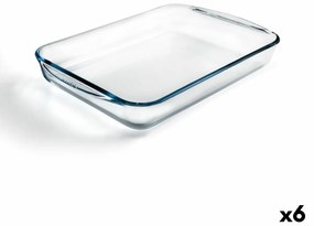 Pirofila da Forno Pyrex Classic Vidrio Rettangolare Trasparente Vetro 6 Unità 40 x 27 x 6 cm