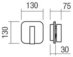 Redo 01-1491 - Lampada da parete LED QUDA LED/6W/230V + LED/3W CRI 90 USB bianco