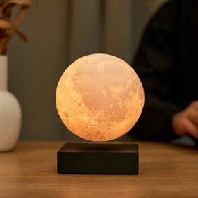 Lampada da tavolo nera (altezza totale 14 cm) Moon – Gingko