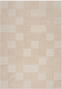 Tappeto in lana fatto a mano a pelo alto-basso Checkerboard