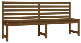 Panca da giardino miele 201,5 cm in legno massello di pino