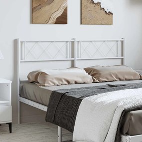 Testiera İn Metallo Bianco 150 Cm /