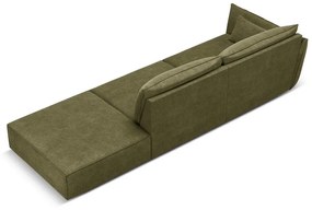 Divano angolare verde Vanda - Mazzini Sofas