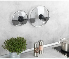 Portacoperchi in plastica autoportanti, set da 8 - Wenko