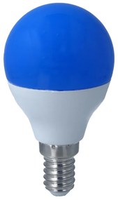 Lampada A Led E14 G45 4W 220V Colore Blu Blue