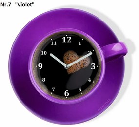 Orologio da cucina a forma di tazzina di caffè Viola