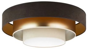 Duolla - Plafoniera LED LUNETA LED/26W/230V diametro 60 cm 4000K marrone/oro