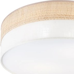 Plafoniera SIRJA BOHO 2xE27/15W/230V Ø 45 cm beige/crema