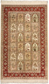 Hereke Tappeto 100x150 Beige (Cina) Annodato A Mano