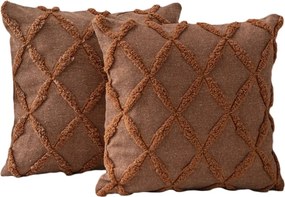 Federe decorative in set 2 pz 43x43 cm Tuffet – Mioli Decor