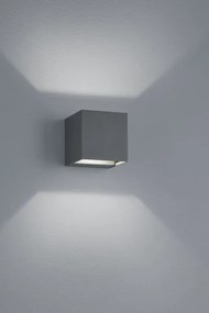 Aplique 3 led cubo antracite adaja 226860242