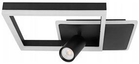 Plafoniera LED/38W/230V + 1xGU10/30W nero