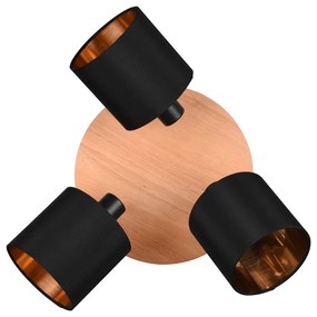 Faretto nero/di colore naturale ø 12 cm Tommy – Reality