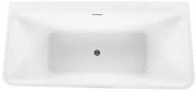 Vasca da bagno freestanding bianca 170 x 80 cm HASSEL Beliani