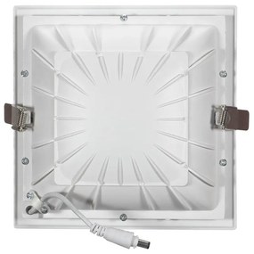 Faro LED da incasso Quadrato Luce INDIRETTA 20W Foro 155x155mm Colore Bianco Caldo 3.000K