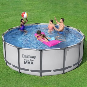 Steel Pro Max Set Piscina Rotonda 396x122 Cm /