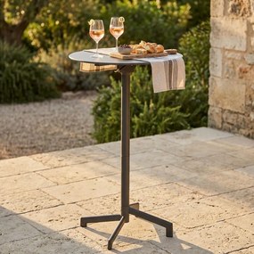 OPERA - tavolo alto da giardino in acciaio