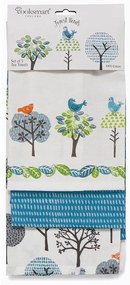 Asciugamani in cotone in set da 3 45x65 cm Forest Birds - Cooksmart ®