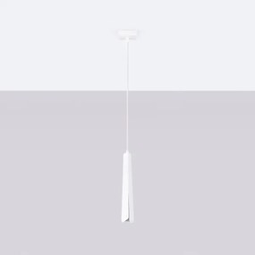 Sollux SL.1397 - Lampadario a sospensione con filo PRYSM 1xG9/8W/230V bianco