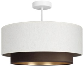 Plafoniera NATIA 1xE27/60W/230V bianco/marrone