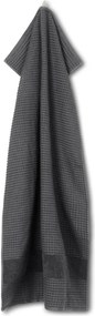 Asciugamano tipo terry grigio scuro in cotone organico 70x140 cm Check – JUNA