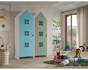 Armadio per bambini verde e azzurro 115x171,5 cm CASAMI BRUGES - Vipack