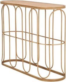 Tavolo consolle di colore naturale in rattan 32x110 cm Samui – Mauro Ferretti