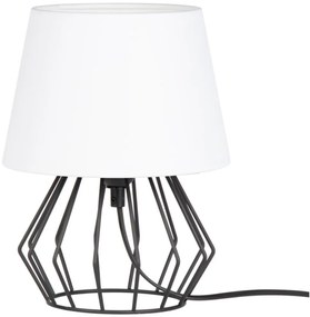 Spot-Light 7667104 - Lampada da tavolo MANGOO 1xE27/40W/230V bianco/nero