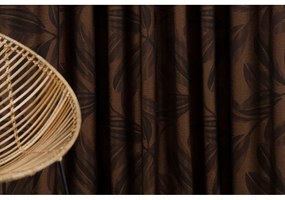 Tenda marrone scuro 210x245 cm Nydia - Mendola Fabrics