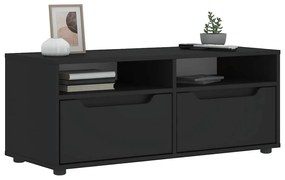 Mobile Tv Vısnes Nero 100x40x38 Cm İn Legno Multistrato /