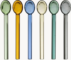 Set di 6 bacchette da cocktail in vetro borosilicato Colorea