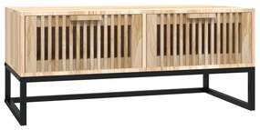 Tavolino da salotto 80x40x35 cm legno multistrato e ferro