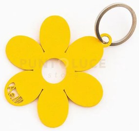 Portachiavi di design fiorellino giallo
