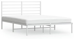 Giroletto con testiera metallo bianco 160x200 cm