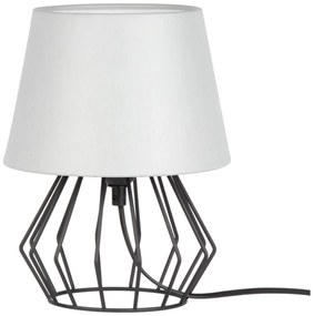 Spot-Light 7668104 -  Lampada da tavolo MANGOO 1xE27/40W/230V grigia/nera