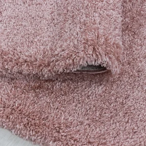 Tappeto rotondo rosa ø 200 cm Fluffy - Ayyildiz Carpets