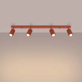 Sollux SL.1641 - Faretto KARBON 4xGU10/10W/230V rosso