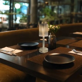 Lampada da tavolo LED ricaricabile a sfioramento SIMPLE LED/1W/5V 2400 mAh 3000-6000K trasparente