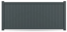 Recinzione, alluminio, modello Bari, Antracite, 500 x 500 mm, configura individualmente