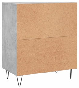 Credenza Grigio Cemento 60x35x70 cm in Legno Multistrato