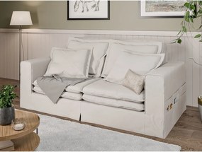 Divano color crema 196 cm Nora – Ropez