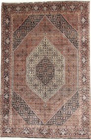 Bidjar Tappeto 200x300 Rosso (Iran) Annodato A Mano